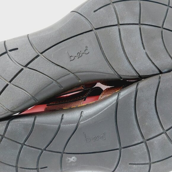 Boc Women's Brown Pebble Leather Open Toe Slingback Sandal Size US 8M - Picture 10 of 13